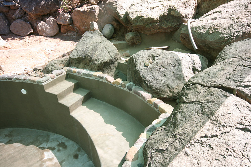 Eingang mit Treppenpodest 