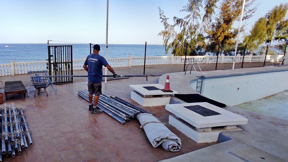 Beginn der Baustelle