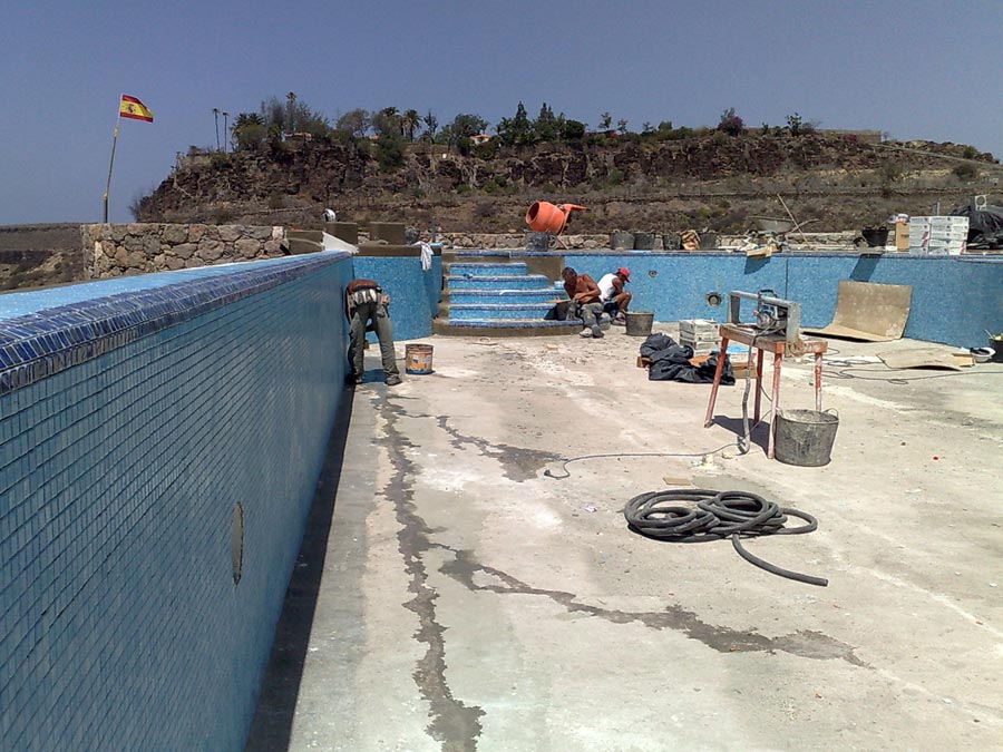 Mosaik an der Innenwand