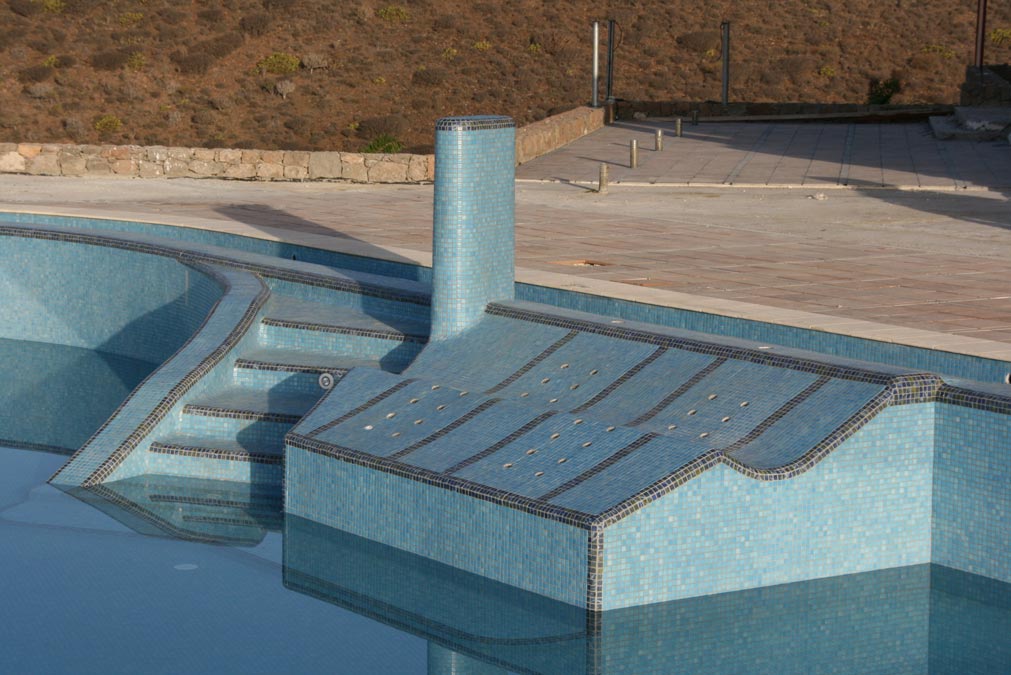 Das Becken wird gefüllt