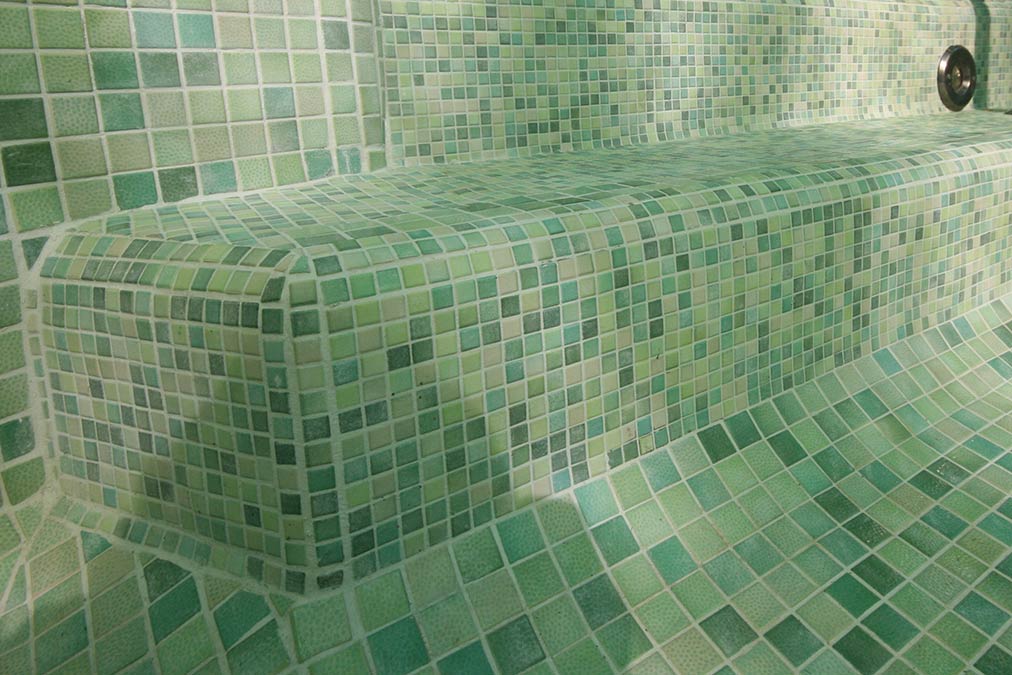 Esquina de la piscina terminada 