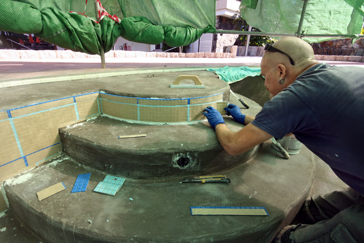 Instalacion de los nuevos mosaicos