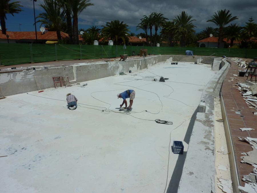 Lijar imperfecciones plataforma submarina