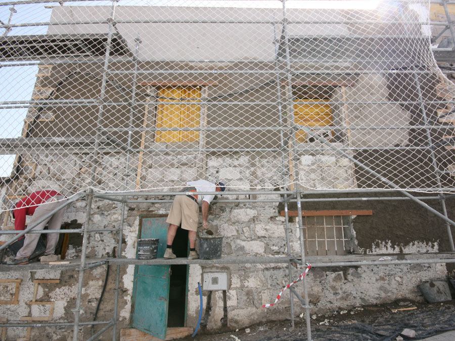 Pulir paredes exteriores